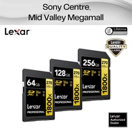 Lexar Professional 1800x SD Card UHS-II Card GOLD Series | 4K V60 U3 270MB/s (64GB / 128GB / 256GB )