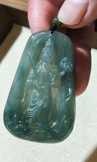 承風翡翠 純天然緬甸A貨 八大生肖守護神-虛空藏菩薩吊墜頸鏈