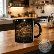 2026 World Legends Poster Mug Black Base with Multi-Nation Stars & Tournament Dates - Global Event S