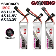 Gaoneng Lipo 2600mAh 120C 3S 4S 6S 11.1V 14.8V 22.2V With XT60 Connector Compatible For RC Plane Air