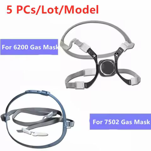 5pcs/Lot 7581 6281 381 Head Harness Assembly For Gas Mask 3M 7500 7502 6100 6200 3200 Original Repla