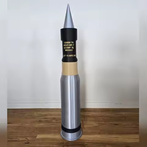 3D Printed M830A1 HEAT Shell Model 1/4 Scale - Military Enthusiast Collectible, Film & Cosplay Prop,