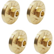 Brass RC Wheel Hex Drive Hub Adaptors for FMS 1/24 FCX24 RC Crawler Upgrades Parts