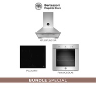 Bertazzoni 60cm Induction + Oven + Hood Bundle(P603I30NV Hob + F605MODEKXS 5 Function Oven + KPL60PLAG1XA Hood)