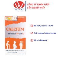 Calcium Mit vitamin D3 Und K2 - Helps supplement Calcium and vitamin D3 for the body - 30 tablets - 