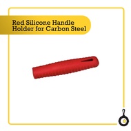 Lodge Silicone Hot Handle Holder for Seasoned Carbon Steel Skillet Red