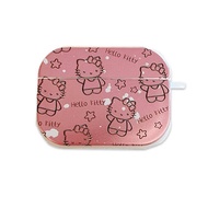 หูฟังทองคำสีกุหลาบลายการ์ตูน Hello Kitty น่ารักเคสกันกระแทกใช้ได้กับ Apple Airpods 3 2021 1/2 Pro เคสหูฟังไร้สายบลูทูธ