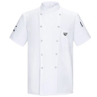 Men Women Chef Uniform Cate Restaurant Chef Jacket Cooking Workwear Coffee Shop Waiter Uniform