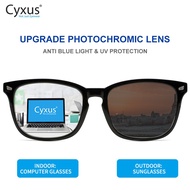 Cyxus Photochromic Sunglasses Blue Light Blocking Glasses for Men Women Reduce Eye Fatigue Outdoor A