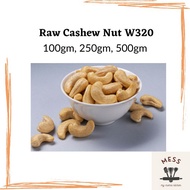 Raw Cashew Nut W320 (whole) / Kacang Gajus W320 Mentah (100gm, 250gm, 500gm)
