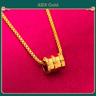 ASIX GOLD สร้อยคอจี้เอวเล็กทองคำแท้ ทอง 24K ไม่ลอก ไม่ลอก