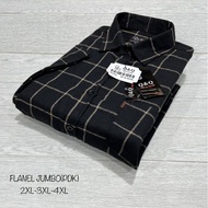 KEMEJA Men's shirt + short-sleeved jumbo flannel shirt + short men's shirt size 2xl, 3xl, 4xl + chec
