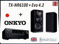 『盛昱音響』ONKYO TX-NR6100 環繞擴大機 + 英國 Wharfedale Evo 4.2 喇叭
