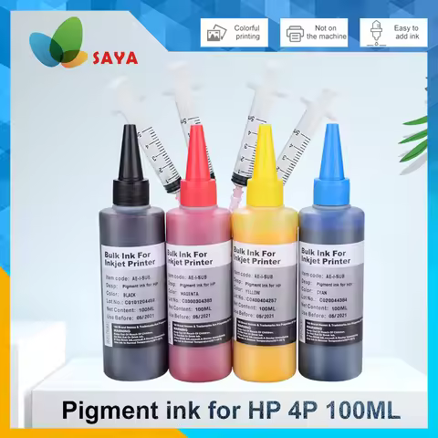 100ml Refill Pigment Ink For HP OfficeJet Pro 7740 8710 8715 8720 8730 8740 8210 8216 8725 8728 Prin