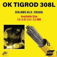 ESAB OK Tigrod 308L Stainless Steel TIG Welding Rod (5kg)