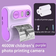 Kids Camera Instant Print 4600W HD double shot Camera for Kids with 32G TF card & Printing Photo Pap