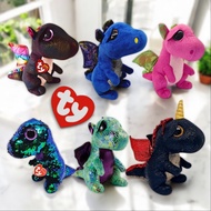TY Medium Beanie Boos 9" Dinosaurs And Dragons Preloved Collection