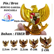 Pin Garuda Kuningan Emas Kecil Besar | Pin Bros Peci Paskibra Garuda indonesia