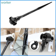 Wor* 10-32mm Ratchet Wrench Adjustable Ratchet Wrench Socket Wrench Hand Tool