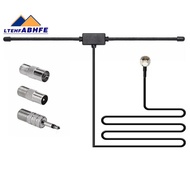 FM Radio  FM F-Head Sheep Horn  for Car FM TV Radio Station 75 Ohms F Female to TV3.5 Mono