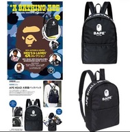 Bape 猿人黑色輕薄大容量背囊BAPE