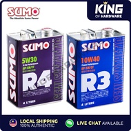 SUMO R3 &amp; R4 Semi Synthetic Engine Oil | 10W40 &amp; 5W30 (4L) SN/CF | Minyak Hitam Kereta | Motor Oil