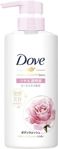 聯合利華日本 多芬沐浴乳發酵&美肌系列 光澤&透明感按壓瓶 480g