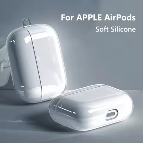 Soft Silicone Case for AirPods Pro2 Pro 2nd 2 2023 USB C Case Clear Transparent Cover for AirPods 3 
