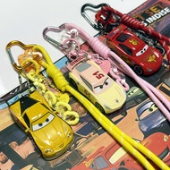 New Cars McQueen Alloy Car Collector's Gift Rope Dopamine Chain Keychain