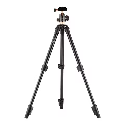 Andoer Q160SA Camera Tripod with Panoramic Ballhead Bubble Level Adjustable Height for DSLR Camera C