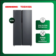 Toshiba 623L Side-by-Side Fridge GRRS788WIPMY(S)