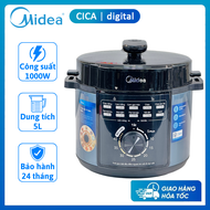 Nồi Áp Suất Điện Đa Năng Midea MPM50010AMG Dung tích 5L Công suất 1000W Thiết kế an toàn Bảo hành 24