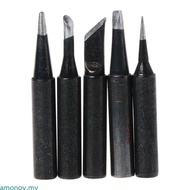 amonoy 5 Pcs Lead-Free Soldering Solder Iron Tips 900M-T For Hakko 936 SAIKE 909D 852 9