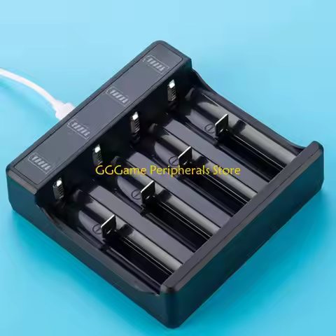 U55B 18650 Battery Charging Station For 3.7V 4 Ni Batteries 3 4 Bay Featuring LED Monitoring And USB