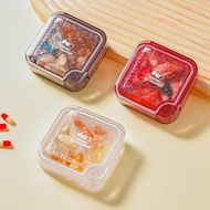 0412 03 Pill Box Portable Medicine Packing Storage Box Compartment Sealed Packing Pill Mini Portable Pill Packing Pill Small Box