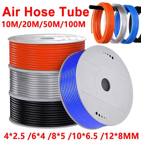 10m Meters Pneumatic Air Hose Plastic Tube 4mm 6mm 8mm 10mm 12mm Air Hose Tube Pneumatic Tube Polyur
