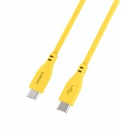 omars 炫彩快速傳輸充電線PD60W Type-C to Type-C-1M:豔陽黃