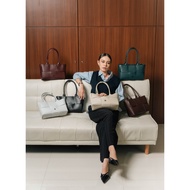 FLICKA Ganni Woven Bag - Shoulder Bag Fits 14 inch Laptop/ Ipad - Tote Bag