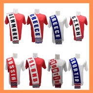 (sports jersey) yunani Russian football scarf kroasia denmark etc. national ball knitted scarf/ nati