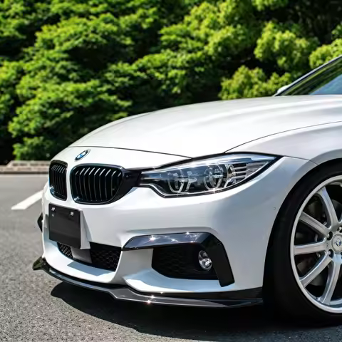Front Bumper Upper Trims Splitters Kit Fog Lamp Cover For BMW 4 Series F32 F33 F36 M-Sport 420i 428i
