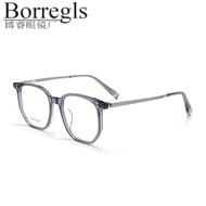 One-Piece Nose Pad Glasses GG596F Retro Acetate Glasses Frame Large Frame Glasses Men Glasses Wholes