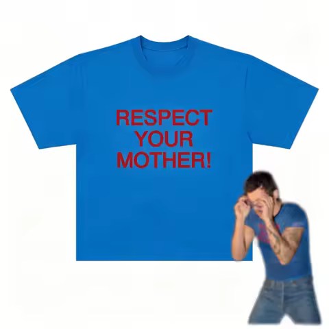 Respect Your Mother Harry Styles Graphic Unisex 100%cotton Shirt 2026 Summer New Men's Women's Y2k F