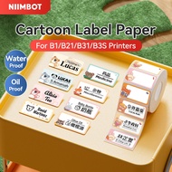 NIIMBOT B21/B1/B3S Cute Color Label Sticker Waterproof Label Paper