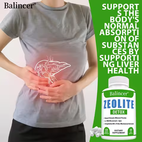 Zeolite Detox Capsules with Fulvic Acid & Milk Thistle - Whole-Body Detox, Liver, Gut Support, Enhan
