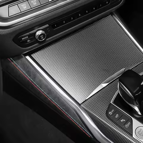 For BMW 2er Two-Door G42 3er I3 G20 G28 4er I4 G23 Center Console Side Trim Sticker Made of Alcantar
