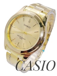 พร้อมกล่องนาฬิกาข้อมือผู้ชาย (กันน้ำ) นาฬิกาผู้ชายกันน้ำ casioสีทอง นาฬิกาคาสิโอ้กันน้ำ สายเหล็ก RC704