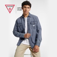 GUESS เสื้อเชิ้ตแขนยาวผู้ชาย รุ่น M4YH56D5EI2 สียีนส์