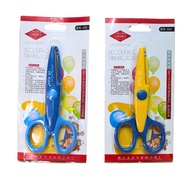 Dexian paper cutting scissors for students, wavy blade K32 (1 pc)