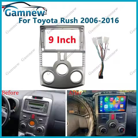 9 Inch Car Radio Fascia Frame 2DIN Install Panel Dashboard For Toyota Rush Daihatsu Terios 2006-2016