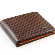 Men's Short Leather Bifold Wallet D7809